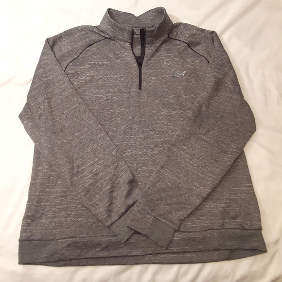GREG NORMAN GOLF Heather grey/Light grey ,1/4 Zip up L/S Pullover Mens Size XXL. - Picture 1 of 11